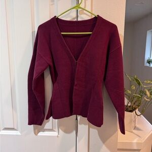 Women's V-Neck Knit Sweater Cardigan